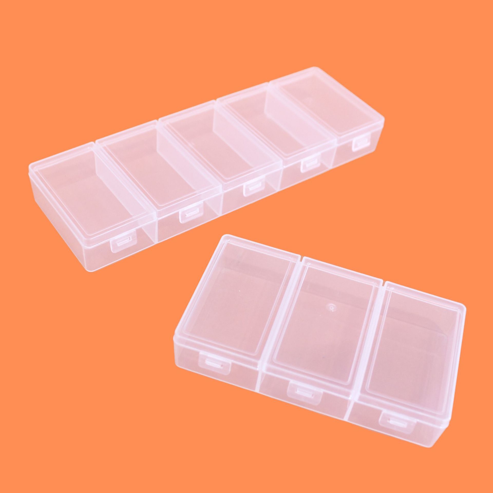 Fishing Equipment Box - Transparante plastic opbergdoos met apart deksel,
