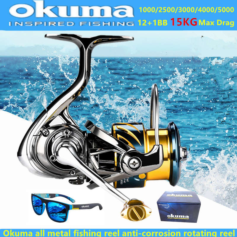 Fishing Equipment Daiwa - Okuma Volledig Metalen Visserijmolen 12+1BB15KG Max