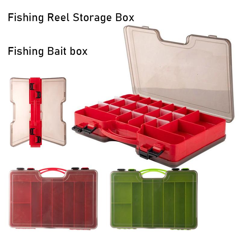 Fishing Equipment Jet - Dubbellaagse grote capaciteit aasdoos, opbergdoos voor