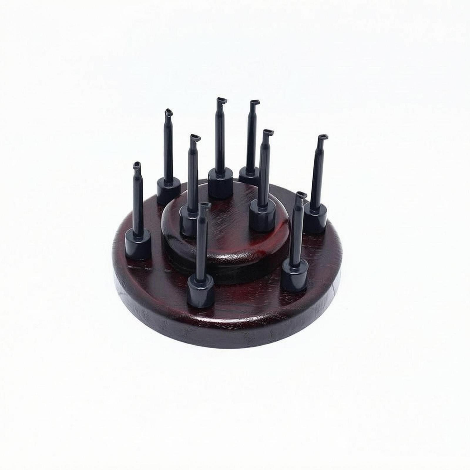 Fishing Hook - Vliegvislokdozen Houten Displayrek Compacte Hakenhouder voor