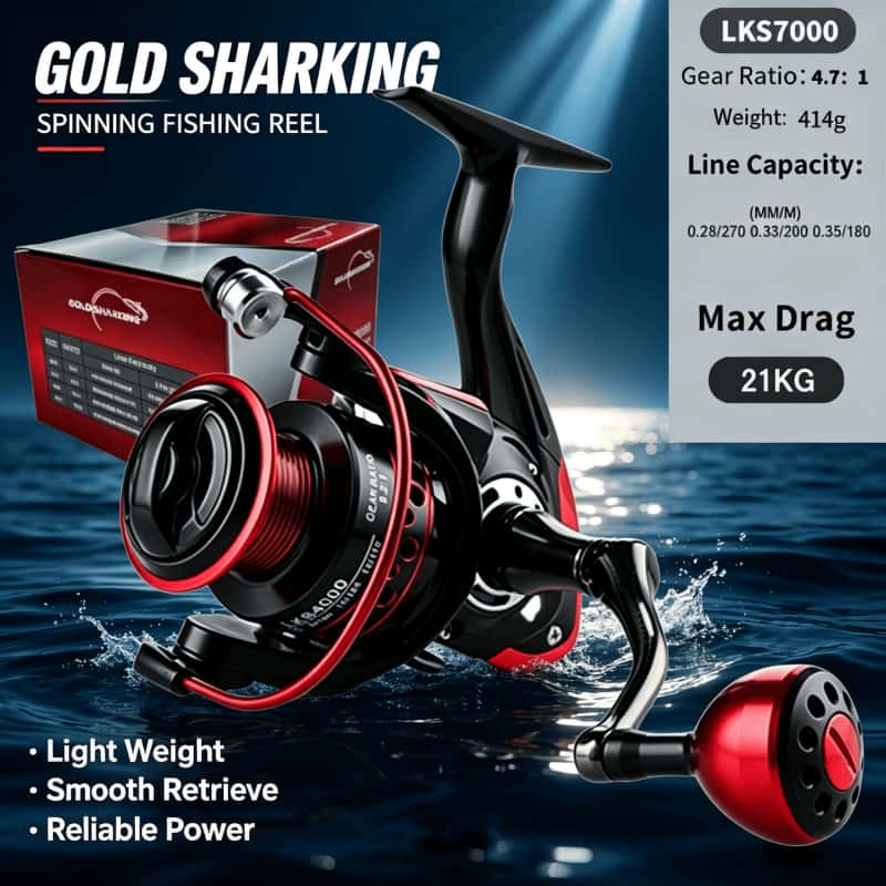 GOLD SHARKING-Spinning Reel, M - Fishing Equipment Daiwa recensie en prijs