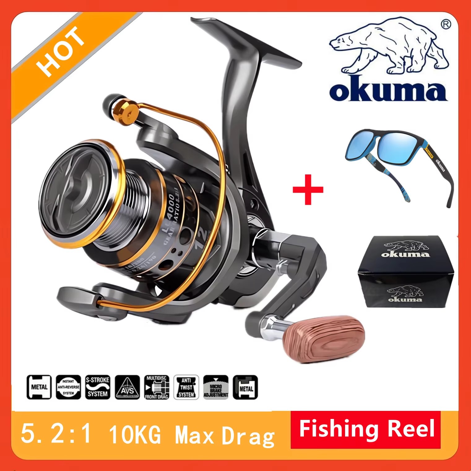 Okuma High Speed ​​5.2:1 Visse - Fishing Equipment Daiwa recensie en prijs