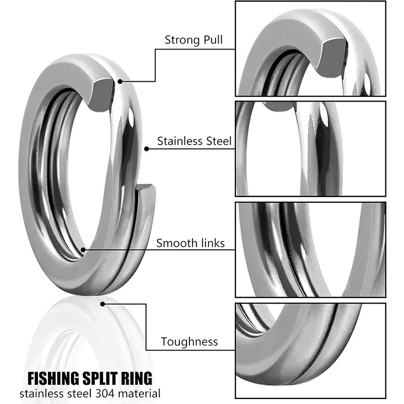 5 Size Rvs Vissen Split Ringen - Fishing Equipment Box recensie en prijs